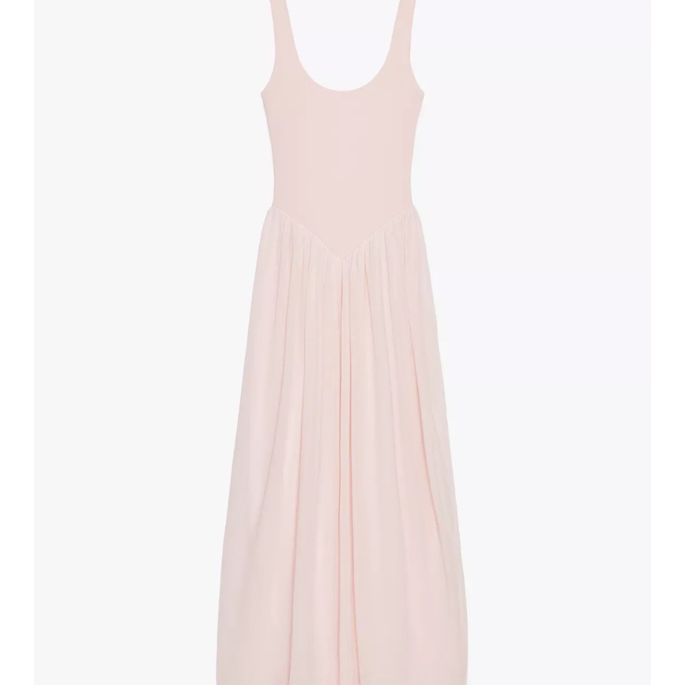 Zara Blush Sleeveless Midi Dress